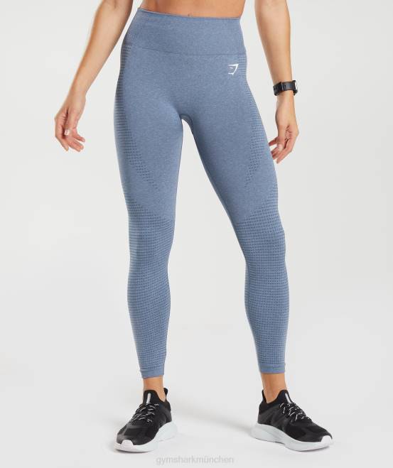 Abendblauer Mergel Kleidung Gymshark Frauen Vital Seamless 2.0 Leggings 04P8276