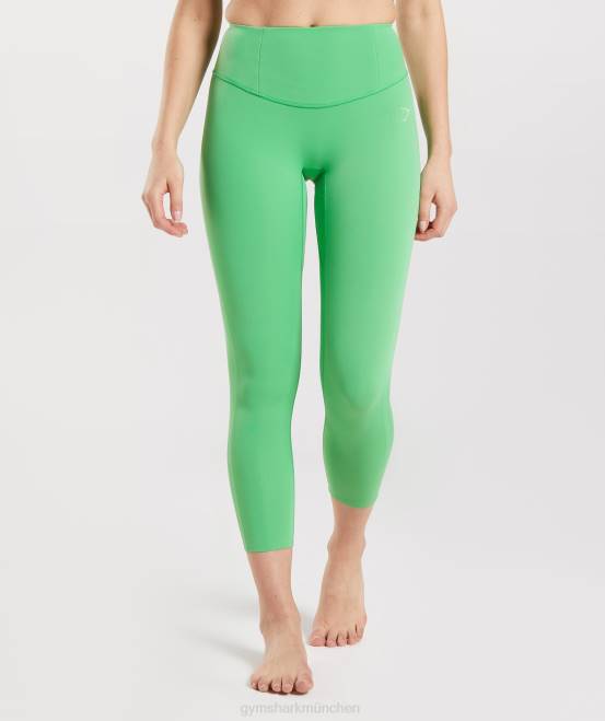 Apfelgrün Kleidung Gymshark Frauen Studio 7/8-Leggings 04P8302
