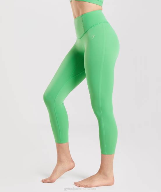 Apfelgrün Kleidung Gymshark Frauen Studio 7/8-Leggings 04P8302
