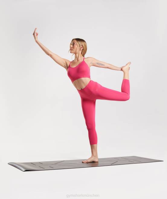 Hibiskusrosa Kleidung Gymshark Frauen Studio 7/8-Leggings 04P8290