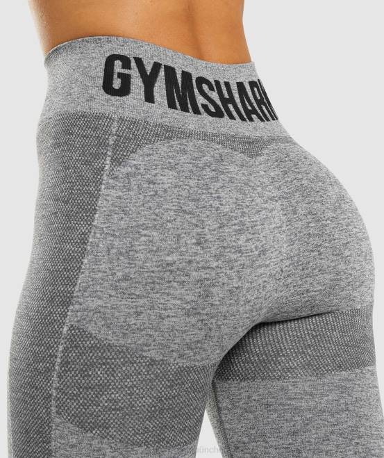 Holzkohle Mergel Kleidung Gymshark Frauen Flex-Leggings mit hoher Taille 04P8320