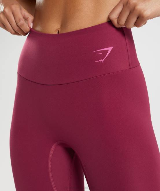 Johannisbeerrosa Kleidung Gymshark Frauen Grafikfraktion-Leggings 04P8309