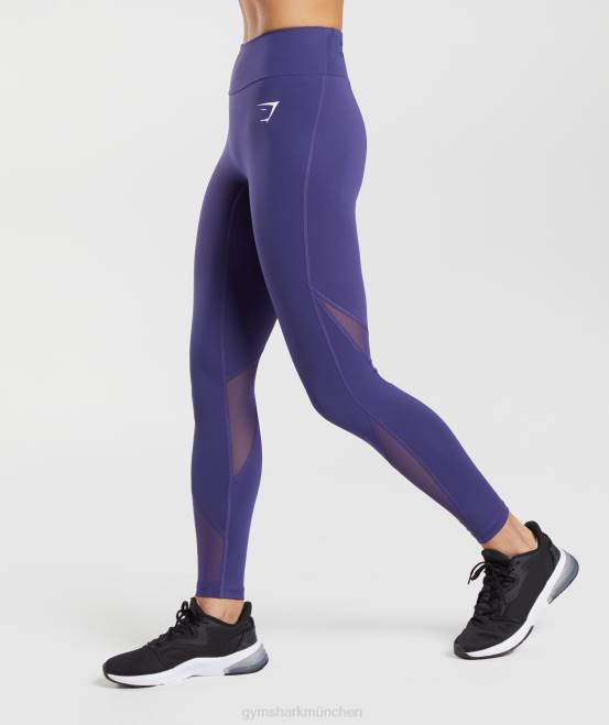 Neptun lila Kleidung Gymshark Frauen Sport-Laufleggings 04P8326