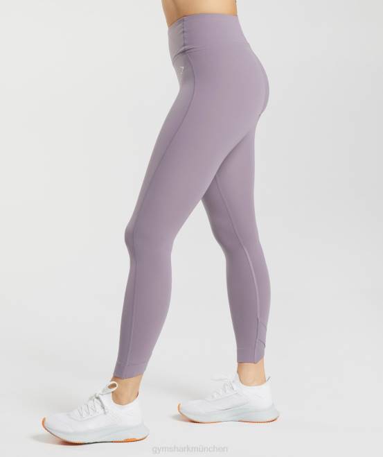 Schieferlavendel Kleidung Gymshark Frauen Crossover-Leggings 04P8273