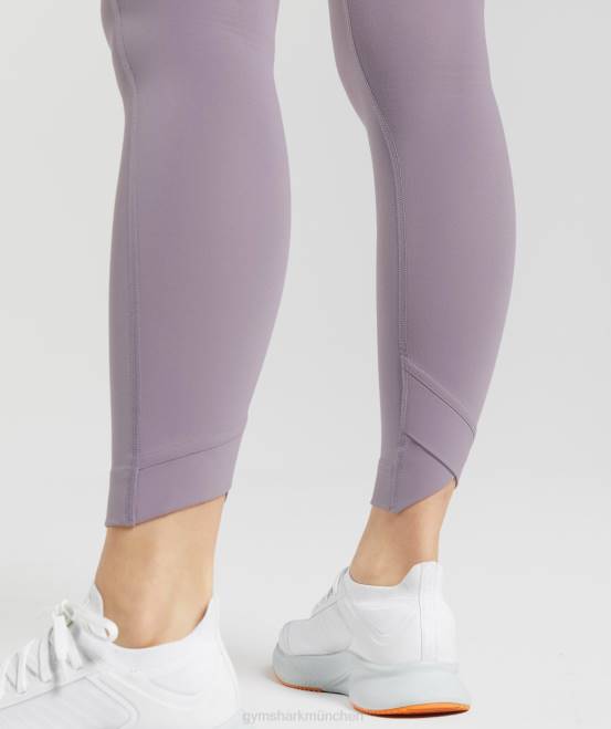 Schieferlavendel Kleidung Gymshark Frauen Crossover-Leggings 04P8273