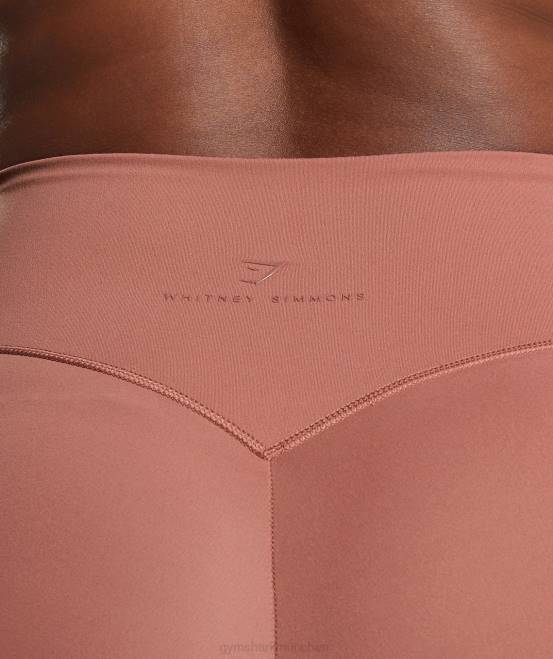 Schlucht rot Kleidung Gymshark Frauen Whitney Alltags-Leggings mit Tasche 04P8330