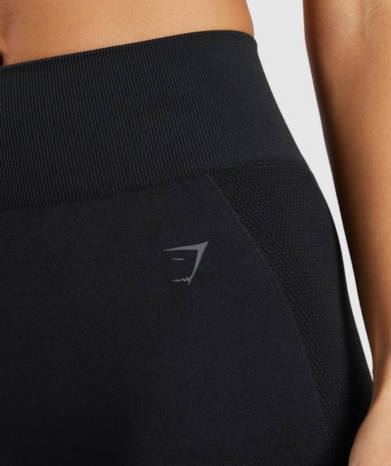 Schwarz Kleidung Gymshark Frauen Flex-Leggings mit hoher Taille 04P8283