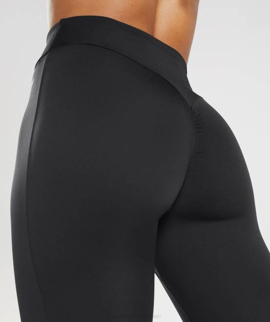 Schwarz Kleidung Gymshark Frauen Gs Power Original-Leggings 04P8269