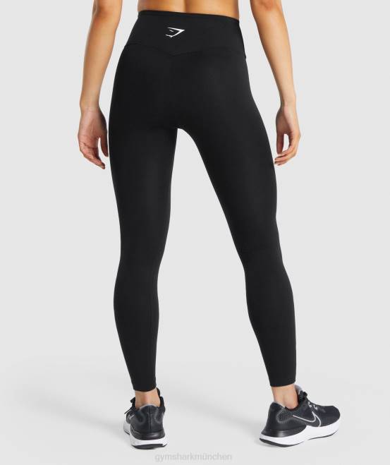 Schwarz Kleidung Gymshark Frauen Trainingsleggings 04P8249