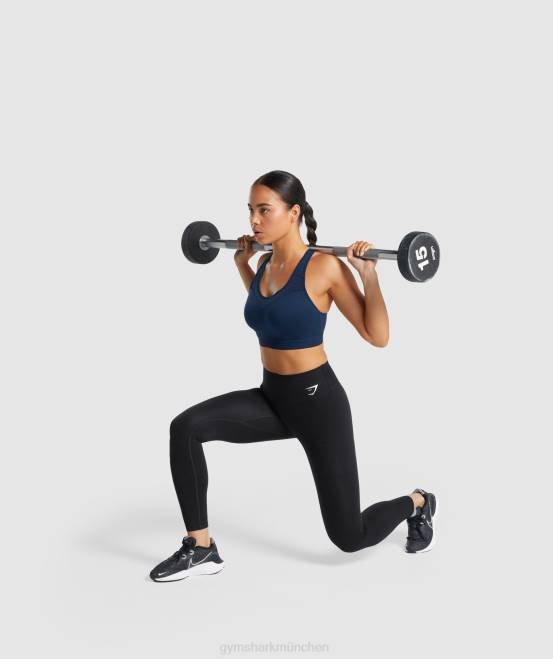 Schwarz Kleidung Gymshark Frauen Trainingsleggings 04P8249