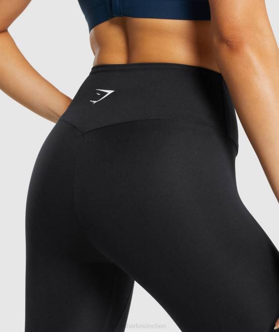 Schwarz Kleidung Gymshark Frauen Trainingsleggings 04P8249