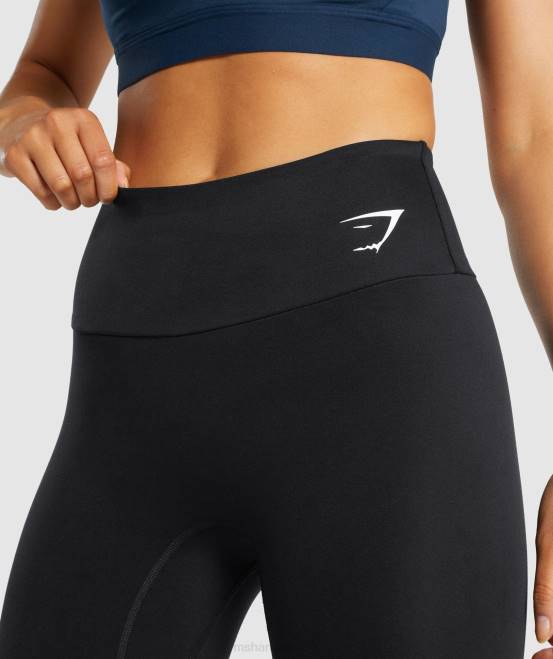 Schwarz Kleidung Gymshark Frauen Trainingsleggings 04P8249