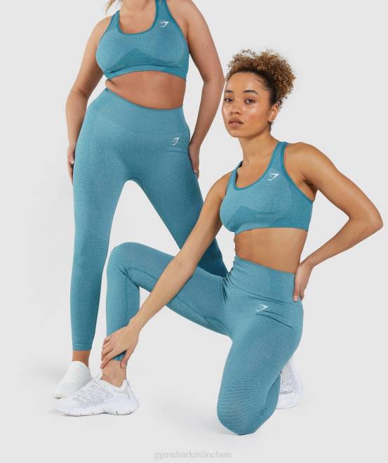 Tahoe Teal Mergel Kleidung Gymshark Frauen Vital Seamless 2.0 Leggings 04P8337