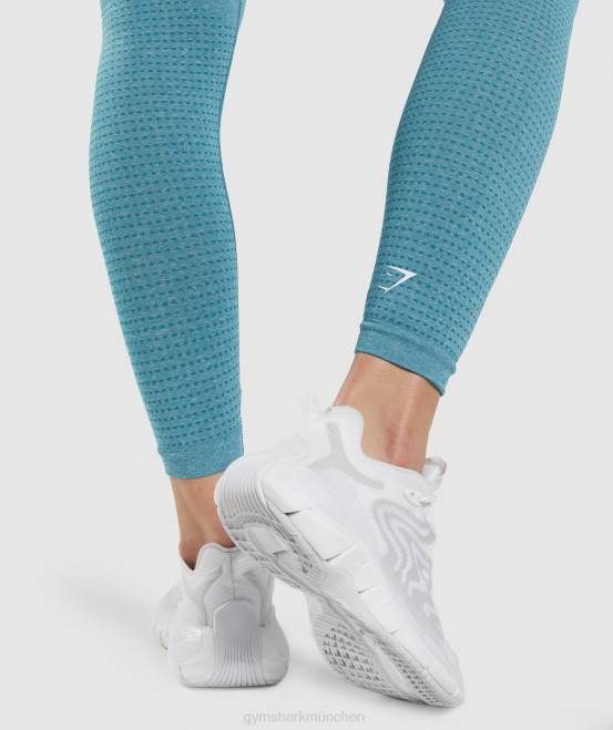 Tahoe Teal Mergel Kleidung Gymshark Frauen Vital Seamless 2.0 Leggings 04P8337