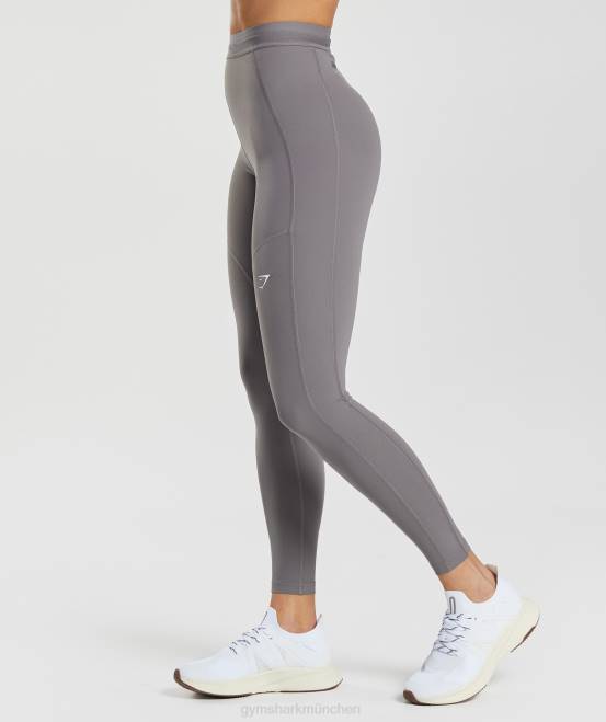 Titangrau Kleidung Gymshark Frauen Laufleggings 04P8332