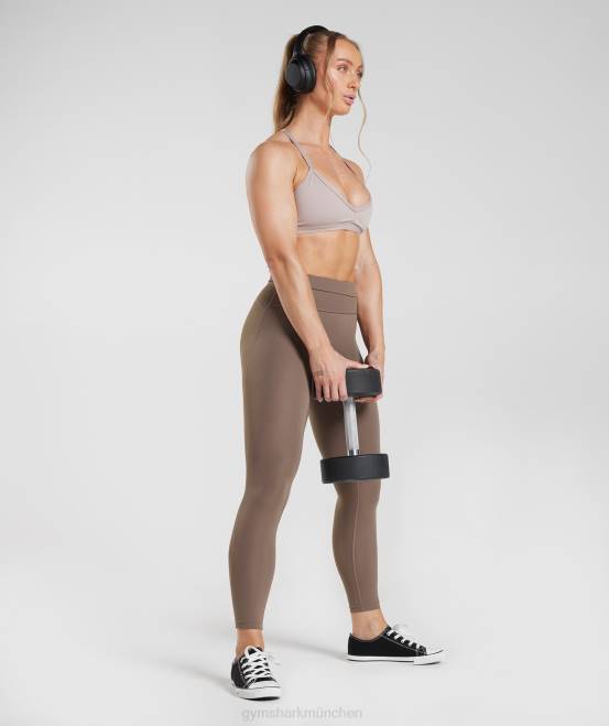 Trüffelbraun (ausverkauft) Kleidung Gymshark Frauen Legacy-Leggings 04P8339