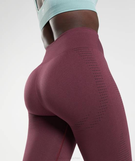 gebackener kastanienbrauner Mergel Kleidung Gymshark Frauen Vital Seamless 2.0 Leggings 04P8335