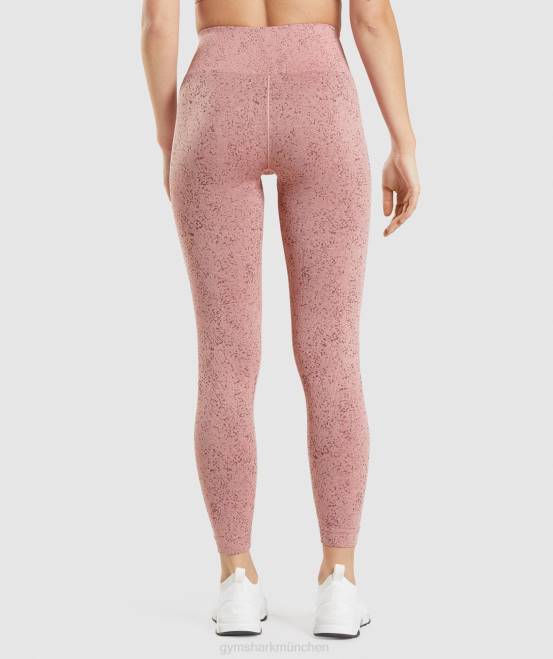 mineralisch | paige rosa Kleidung Gymshark Frauen Passen Sie nahtlose Leggings mit Flecken an 04P8321