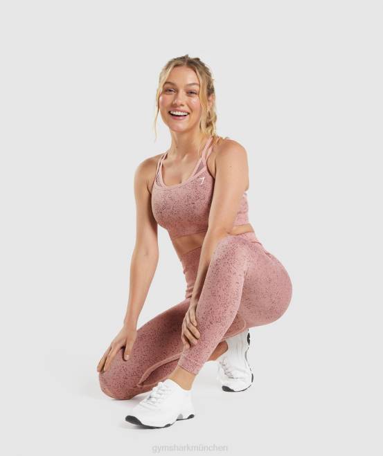mineralisch | paige rosa Kleidung Gymshark Frauen Passen Sie nahtlose Leggings mit Flecken an 04P8321