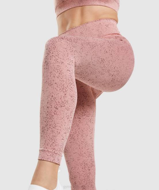 mineralisch | paige rosa Kleidung Gymshark Frauen Passen Sie nahtlose Leggings mit Flecken an 04P8321