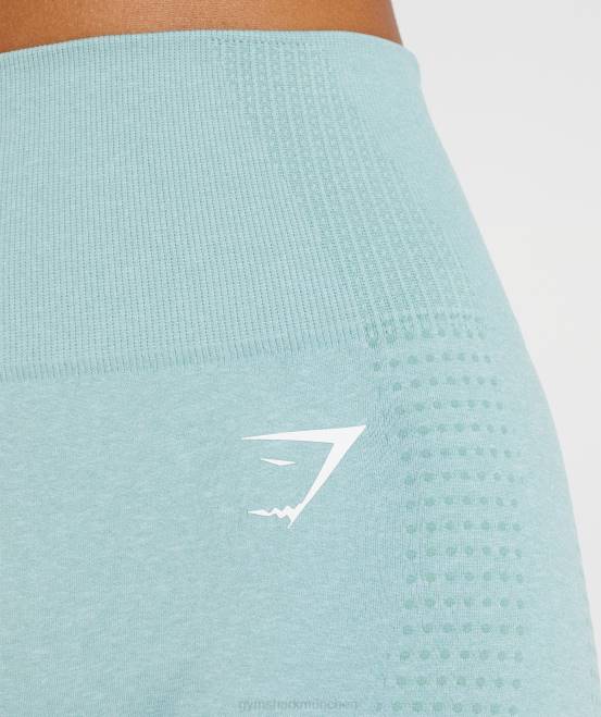 perlblau meliert Kleidung Gymshark Frauen Vital Seamless 2.0 Leggings 04P8336