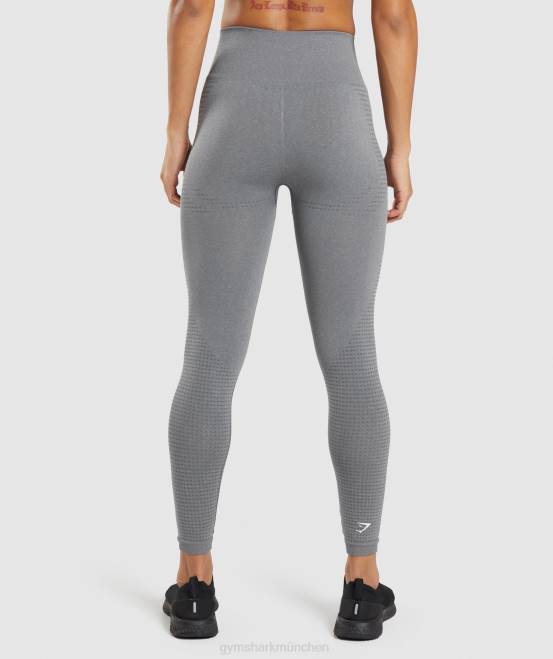 rauchgrauer Mergel Kleidung Gymshark Frauen Vital Seamless 2.0 Leggings 04P8250