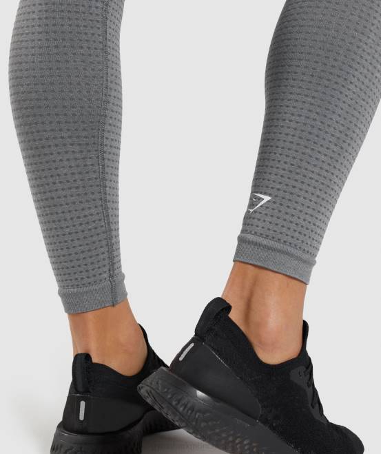rauchgrauer Mergel Kleidung Gymshark Frauen Vital Seamless 2.0 Leggings 04P8250