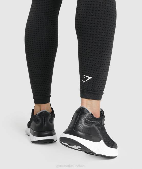 schwarzer Mergel Kleidung Gymshark Frauen Vital Seamless 2.0 Leggings 04P8288