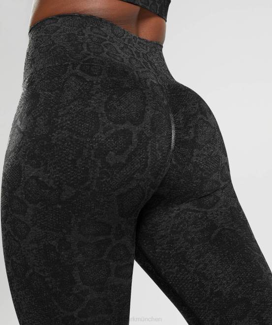 urban grau/schwarz Kleidung Gymshark Frauen Passen Sie die nahtlosen Tier-Leggings an 04P8259