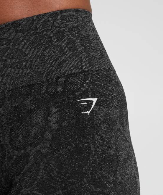 urban grau/schwarz Kleidung Gymshark Frauen Passen Sie die nahtlosen Tier-Leggings an 04P8259