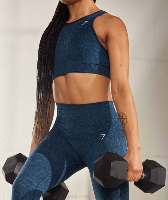 wild | Marine Kleidung Gymshark Frauen Passen Sie die nahtlosen Tier-Leggings an 04P8316