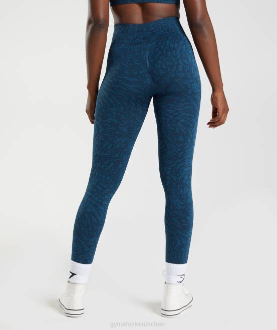 wild | Marine Kleidung Gymshark Frauen Passen Sie die nahtlosen Tier-Leggings an 04P8316