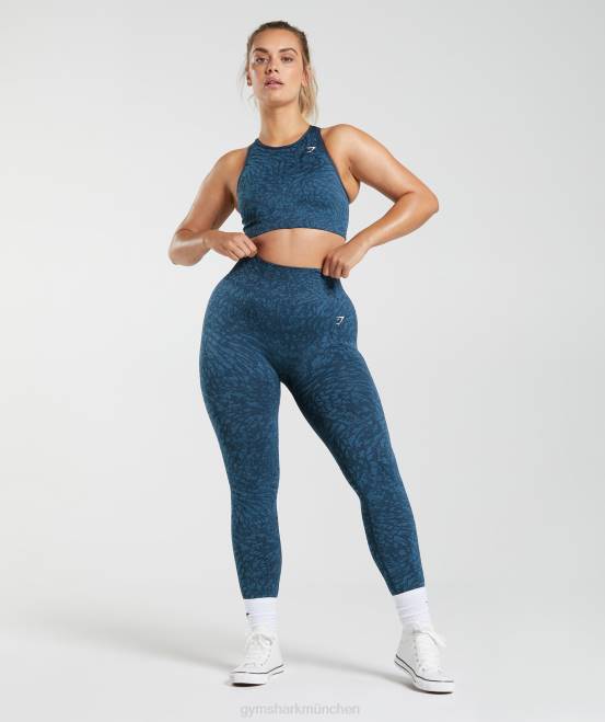 wild | Marine Kleidung Gymshark Frauen Passen Sie die nahtlosen Tier-Leggings an 04P8316