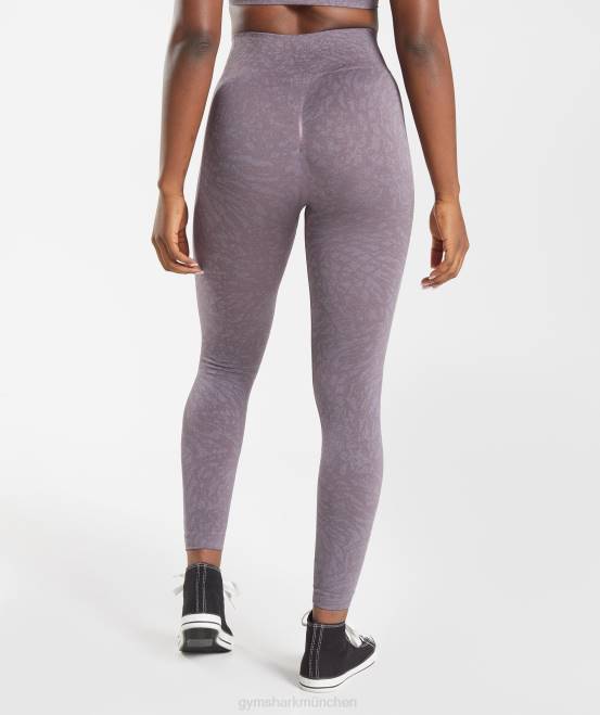 wild | Moschusflieder Kleidung Gymshark Frauen Passen Sie die nahtlosen Tier-Leggings an 04P8315