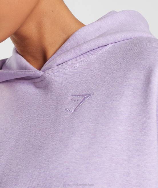 Aura-Flieder-Mergel Kleidung Gymshark Frauen Ruhetag schwitzt Kapuzenpullover 04P8358