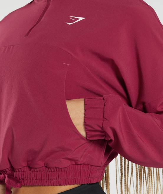 Johannisbeerrosa Kleidung Gymshark Frauen Sport-Windjacke 04P8381