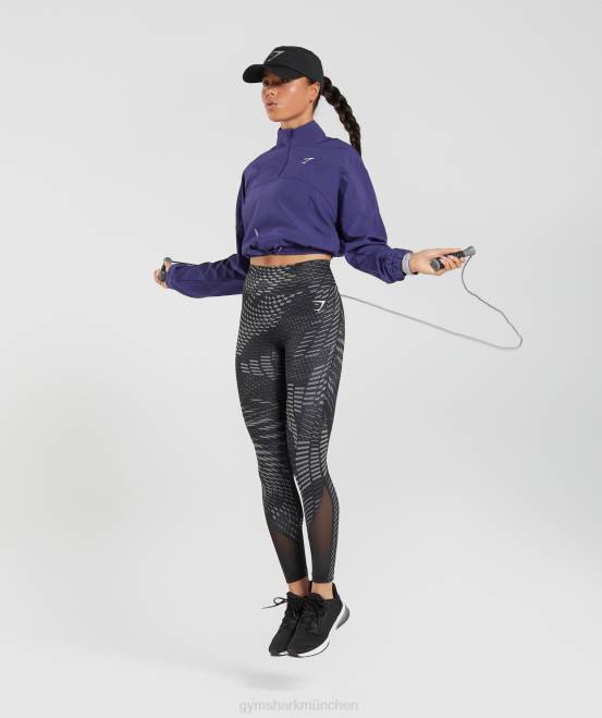 Neptun lila Kleidung Gymshark Frauen Sport-Windjacke 04P8350