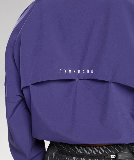 Neptun lila Kleidung Gymshark Frauen Sport-Windjacke 04P8350