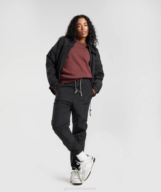 kirschbraun Kleidung Gymshark Frauen Schwitzmannschaft zurückerobern 04P8391