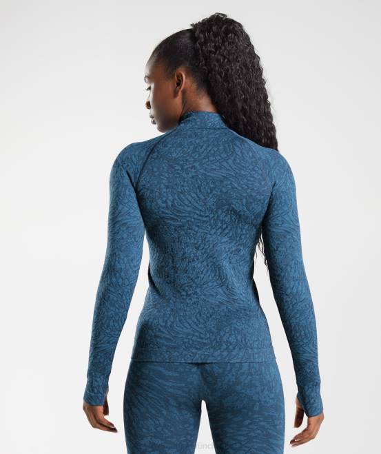 wild | Marine Kleidung Gymshark Frauen Tier-Reißverschluss anpassen 04P8356