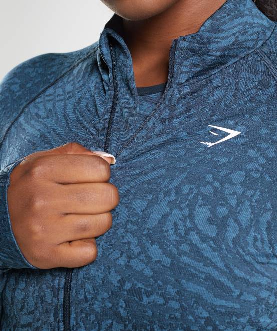 wild | Marine Kleidung Gymshark Frauen Tier-Reißverschluss anpassen 04P8356