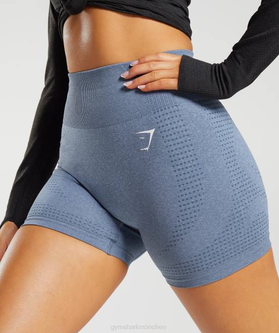 Abendblauer Mergel Kleidung Gymshark Frauen Vital Seamless 2.0 Shorts 04P83