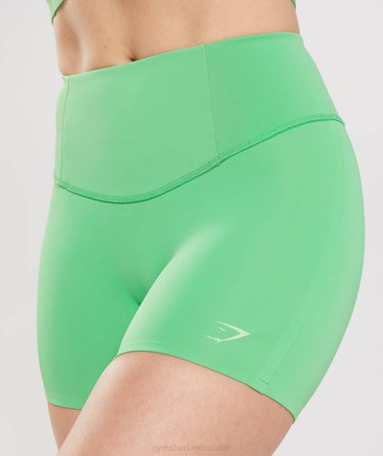 Apfelgrün Kleidung Gymshark Frauen Studio-Shorts 04P826