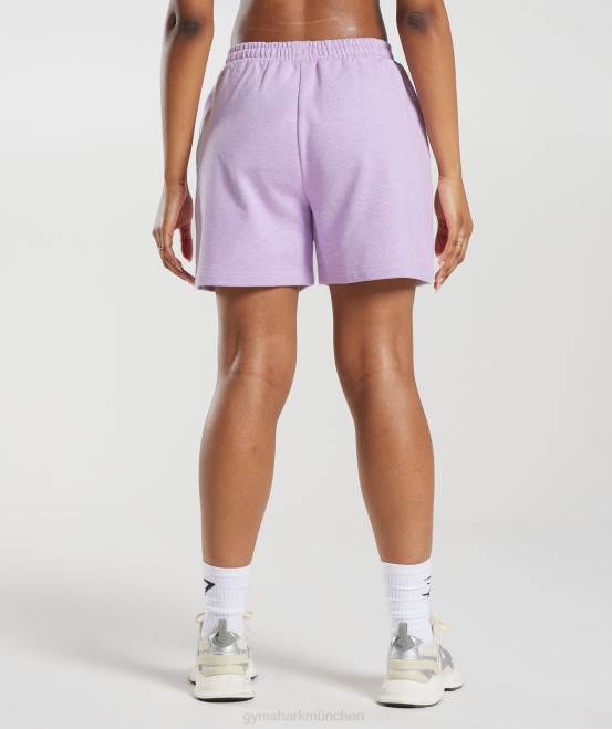 Aura-Flieder-Mergel Kleidung Gymshark Frauen Ruhetag schwitzt Shorts 04P870