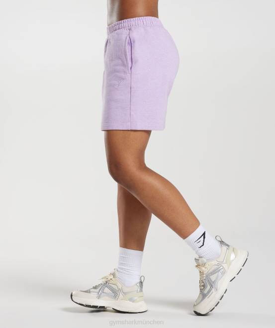Aura-Flieder-Mergel Kleidung Gymshark Frauen Ruhetag schwitzt Shorts 04P870