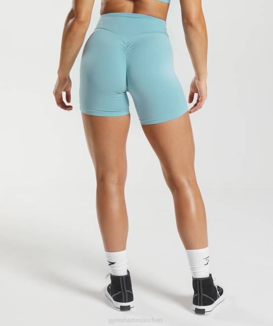 Eisbergblau Kleidung Gymshark Frauen Enge Original-Shorts von GS Power 04P819