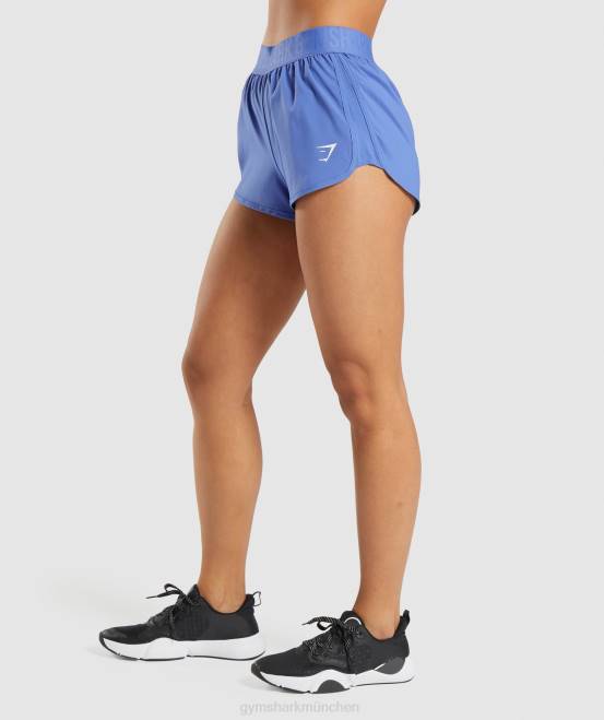 Gerichtsblau Kleidung Gymshark Frauen Trainingsshorts mit lockerer Passform 04P884