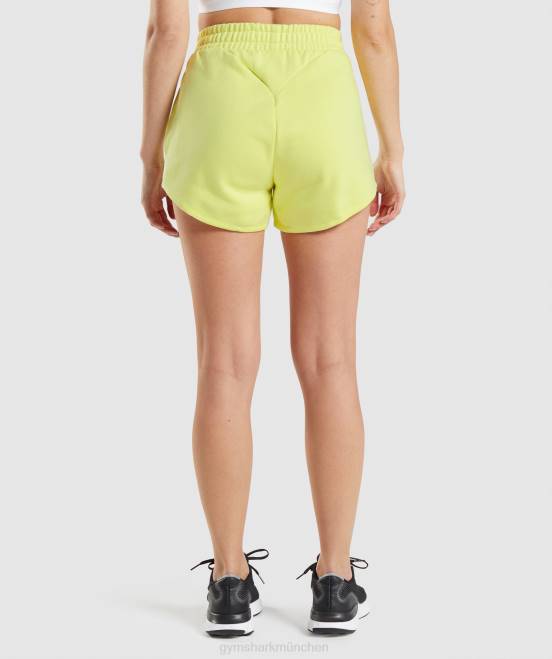 Glühwürmchengrün Kleidung Gymshark Frauen Trainings-Sweatshorts 04P849