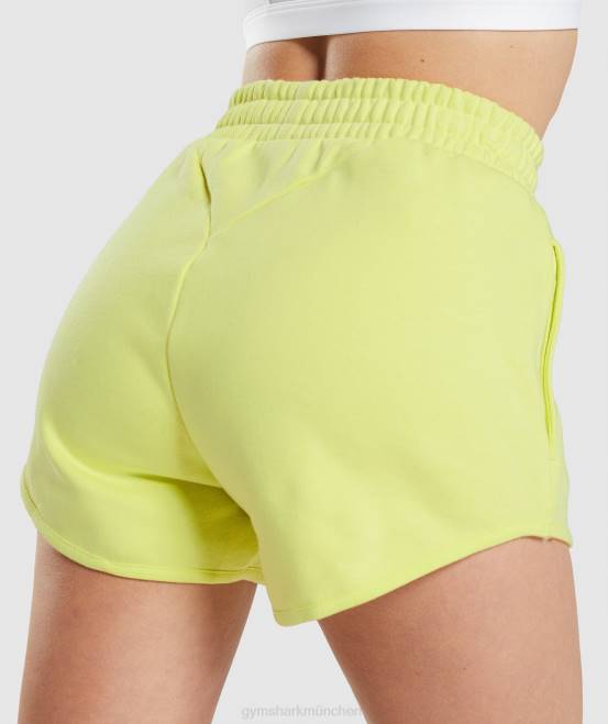 Glühwürmchengrün Kleidung Gymshark Frauen Trainings-Sweatshorts 04P849