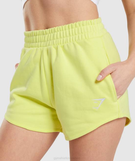 Glühwürmchengrün Kleidung Gymshark Frauen Trainings-Sweatshorts 04P849